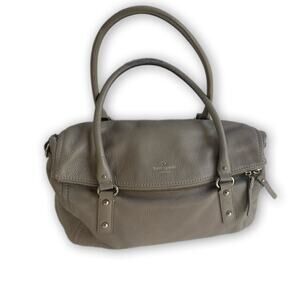 Kate spade Tan Gray Nude Pebble Leather Hobo Bag